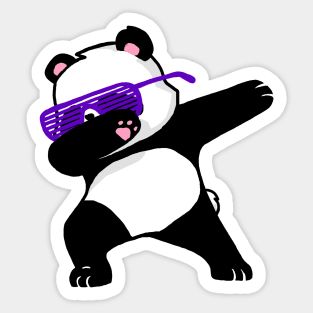 Dabbing Panda Funny Shirt Dab Hip Hop Sticker